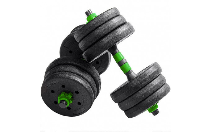 Гантельный набор разборный 2х7,5кг (пластик/цемент) 15кг B31587 Гантельный набор разборный 2х7,5кг (пластик/цемент) 15кг B31587