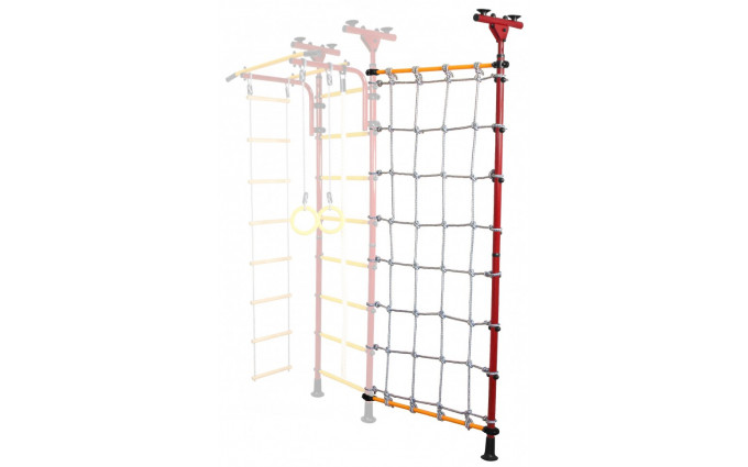 Стойка-сетка Юный Атлет Пол-потолок (красный/желтый) Стойка-сетка Юный Атлет Пол-потолок (красный/желтый)