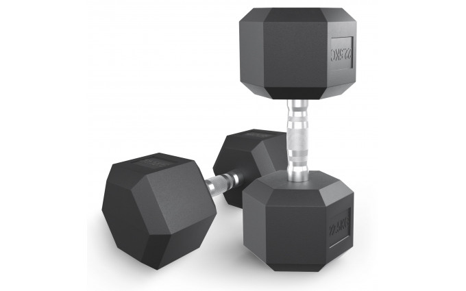 Гантель гексагональная UNIX Fit обрезиненная 22,5 кг / шт. Гантель гексагональная UNIX Fit обрезиненная 22,5 кг / шт.